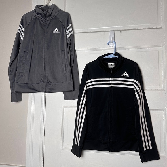 Adidas Boys Track Jackets Full Zip Bundle of 2 Small Athletic Streetwear - Picture 15 of 17